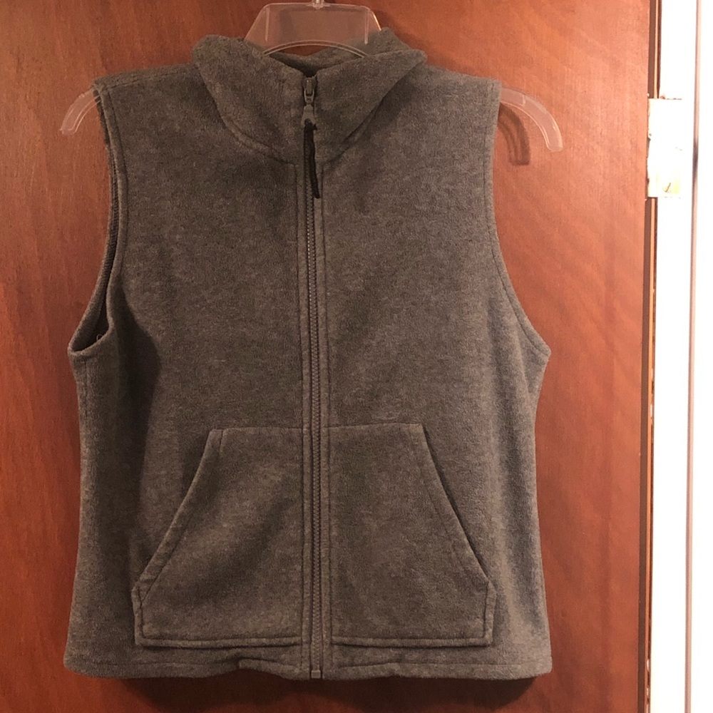Express Grey Fleece Vest